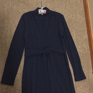 CAbi Sweater Dress in Blue, size Large